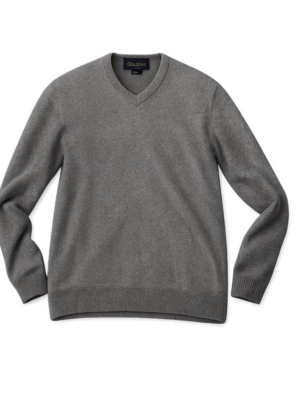 Club Room Men's V-Neck Pullover Sweater Gray Long Sleeve Size S Casual
146